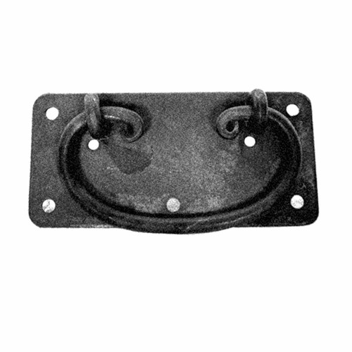 Cabinet Drawer Door Pull Black Wrought Iron Mission 4' | Renovator's Supply