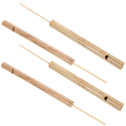 Abaodam 4pcs Bamboo Flute Bird Whistle Kids Birdcall Whistle Kids Bird Whistle Kids Flute Toys Noise Maker Birthday Bulk Toys for Kids Party Noisemakers Music Toy Small Toy Nostalgia Child