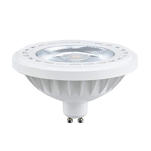 Bonlux 120V LED AR111 Light Bulb GU10 Base Spotlight - 12W ES111 COB LED Reflector Light (100W Halogen Bulb Equivalent) - 24Beam Angle GU10 Recessed Track Lighting, Daylight 6000K (120V GU10 Base)
