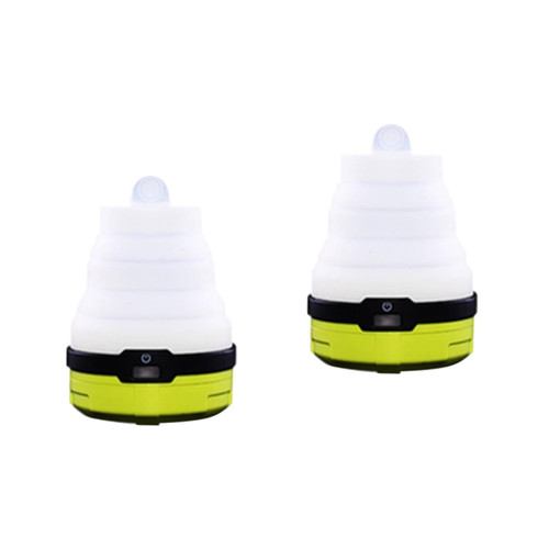 Yardwe Camping Lantern 2pcs Collapsible Outdoor Flashlight LED Lantern for Hiking LED Lantern for Emergency Camping White Tent LED Camping Lantern