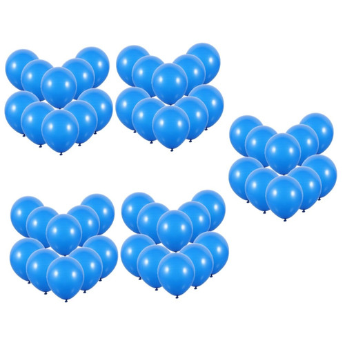 Abaodam 250 Pcs Royal Blue Latex Balloon Graduation Party Balloons Royal Blue Balloons Decoration Blue Confetti Balloons Nautical Party Decor Balloons Ornament Baby Bulk Back Card Emulsion