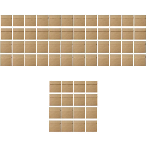 EXCEART 400 Pcs Kraft Envelope Envelopes Note Packets Brown Coin Storage Mini Cards Wedding Invitation Cards Wedding Postage Stamps Gift Card Envelope Card Envelops Paper Blank Manila