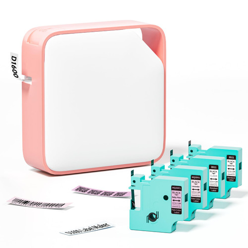 Vixic D1600 Label Maker Machine Bluetooth Label Makers Portable Label Maker Sticker Maker, Mobile Thermal Label Maker for School Supplies Office Organization