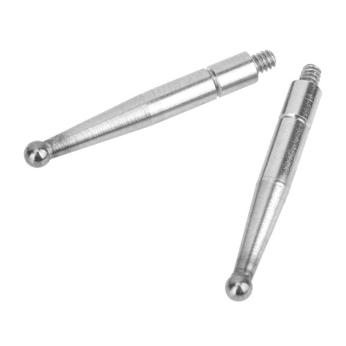 Contact Points for Dial Test Indicator, 2PCS Dial Test Indicator Probe Lever Indicators Gauge Measuring Tool Accessory Ruby, 1mm Ball Tips 20mm Long