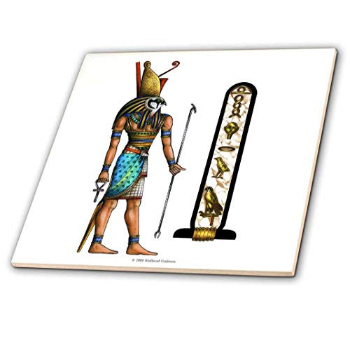 3dRose ct_167463_2 Horus Egyptian God Pagan Art-Ceramic Tile, 6-Inch