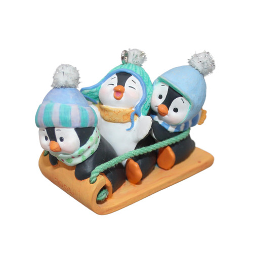 Hallmark Keepsake Ornament Penguins at Play, 2001 Hallmark Keepsake Ornament Penguins at Play, 2001