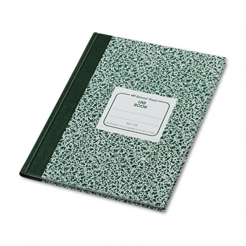 National Brand : Lab Notebook, Quadrille Rule, 7-7/8 x 10-1/8, White, 96 Sheets/Pad -:- Sold as 2 Packs of - 1 - / - Total of 2 Each