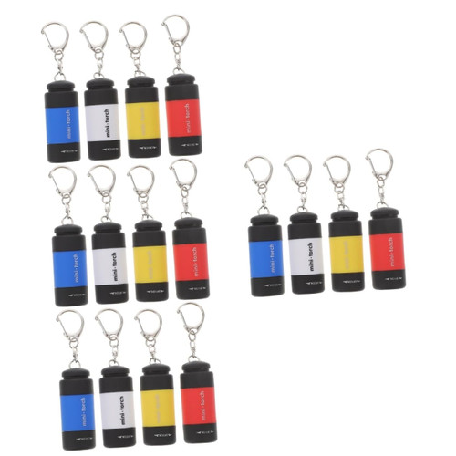 Yardwe 16 Pcs Mini Flashlight Mini Keychain Flashlight USB Rechargeable Flashlight Rechargeable Flashlights Key Fob Rechargeable Keychain Flashlight Rechargeable Led Keychain Flashlight