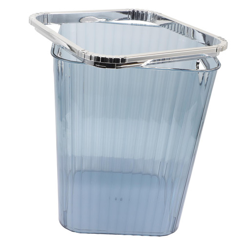 Hohopeti Garbage Can Office Trash Cans Clear Garbage Basket Office Waste Basket Office Trashcans Garbage Container Trash Bucket Trash Bin Bedroom Trash Can Small Trash Can The Pet Household
