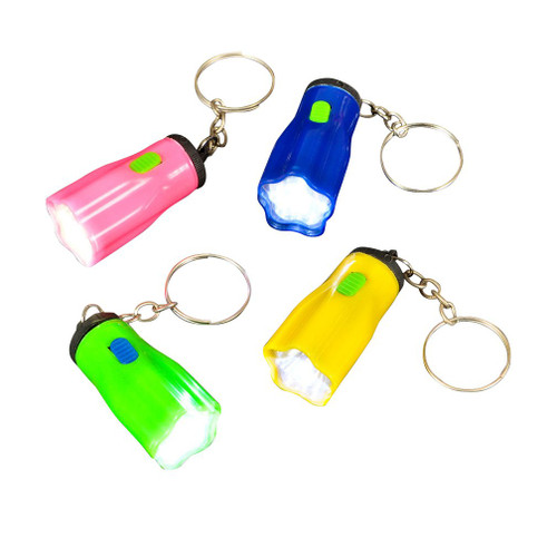 Rhode Island Novelty Star Shaped Flashlight Key Chains, 12 Pieces per Order