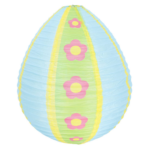 Uonlytech Egg-Shaped Paper Lantern Easter Lantern Wrought Iron Japan Origami Creative Paper Lantern