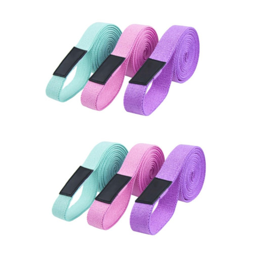 6 Pcs Resistance Band Professional Stretch Band Yoga Belt Exercise Elastic Bands Leg Band Workout Training Band Exercise Bands Workout Sports Yoga Rope High Elastic Webbing Fitness