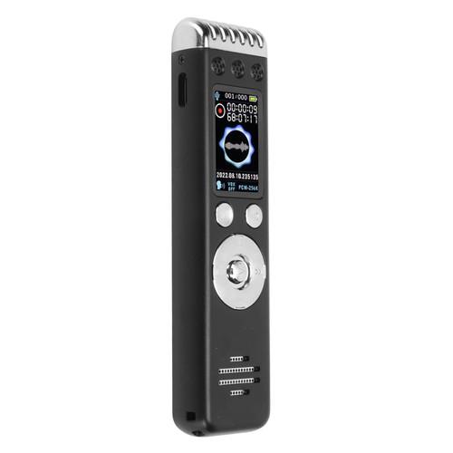 Digital Voice Recorder, Portable Tape Recorder Voice Activated Recorder with Playback, Small Dictaphone Sound Recorder for Lectures Meetings (English 16GB)