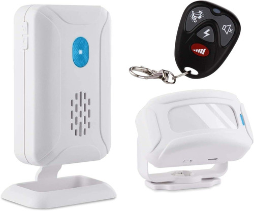 Nineleaf 1 Set 5 Mode Motion Sensor Alarm with Remote Control, Wireless Infrared Home Security System, PIR Motion Detector Alert, Entrance Welcome Doorbell for Shop Store Hotel Office