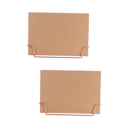 NUOBESTY 2pcs Planning Boards Bulletin Board Borders Cork Board with Stand Picture Memo Board Bulletin Board with Stand Cork Memo Board Cork Boards for Walls Framed Office Desk Wooden Notes