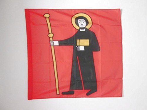 AZ FLAG Canton of Glarus Flag 3' x 3' for a Pole - Glarus - GL Flags 90 x 90 cm - Banner 3x3 ft with Hole