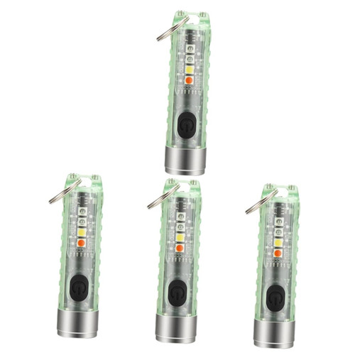 Toddmomy 4pcs Keychain Flashlight Led Keychain Light Mini Flashlight Keychains for Kids Key Chain Flashlight Small Flashlights Keychain with Light Keyring Torches Glare Flashlight Light Pc
