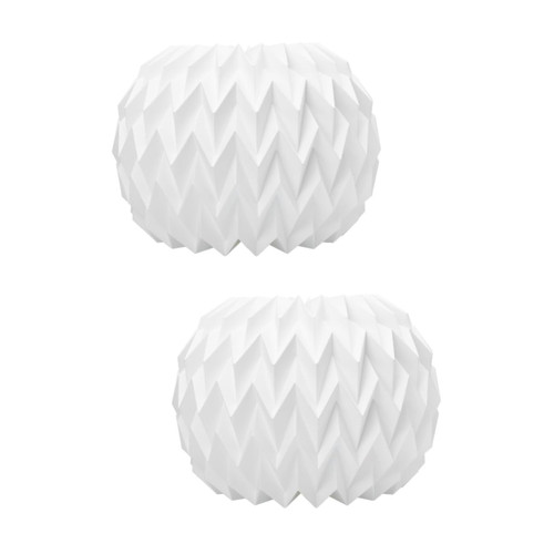 Homoyoyo Origami Lantern 2pcs Origami Lampshade Lamp Shade Decor Paper Hanging Lampshade Hanging Lamp Lampshade Chandelier Lampshade Light Shade Paper Lantern Nordic White Folding Lampshade