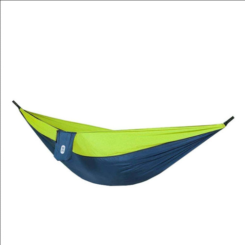 Hammock Camping Hammock Parachute Lightweight Nylon Portable Hammock, Travel Courtyard Backpack Beach Double Camping Hammock Backpack Hammocks for Outside (Size : Green)