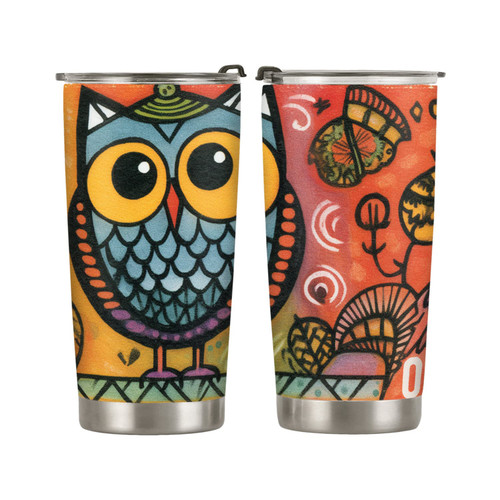 ORCAE 20oz Owl Gifts for Owl Lovers, Funny Owl Coffee Lover, Cute Coffee Owl Tumbler Cup, Insulated Travel Mug with Lid, Coffee Thermos for Women, Men ORCAE 20oz Owl Gifts for Owl Lovers, Funny Owl Coffee Lover, Cute Coffee Owl Tumbler Cup, Insulated Travel Mug with Lid, Coffee Thermos for Women, Men