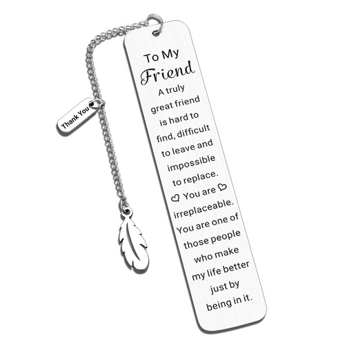 Best Friends Bookmarks Gifts for Women Men Sentimental Long Distance Friendship Gifts for Female Friends Birthday Graduation Valentines Gifts for Best Female Friend Coworker Bestie Gift Idea