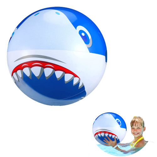 16 Inch Shark Beach Balls for Kids Blow up Shark Balls Inflatable Pool Party Balls Swimming Pool Toys Summer Pool Party Decorations for Kids Novelty Toys 16 Inch Shark Beach Balls for Kids Blow up Shark Balls Inflatable Pool Party Balls Swimming Pool Toys Summer Pool Party Decorations for Kids Novelty Toys
