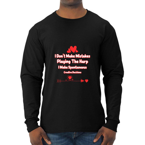 Harmonious Gift for Music Lovers, Christmas Present for Harp Player Aunts - Harp Players Music Lovers Humor Sarcasm Men Women Multi Size Black Long Sleeve T-shirt Harmonious Gift for Music Lovers, Christmas Present for Harp Player Aunts - Harp Players Music Lovers Humor Sarcasm Men Women Multi Size Black Long Sleeve T-shirt