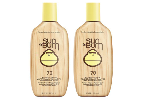Sun Bum Moisturizing BmkFI Sunscreen Lotion, SPF 70 (2 Pack)