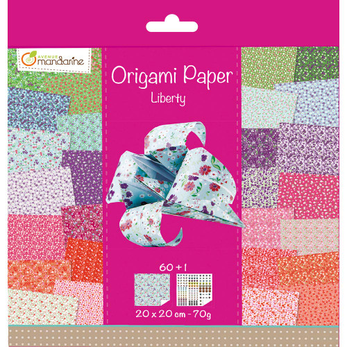 Avenue Mandarine Origami Paper, Liberty, 20 x 20 cm, 70 g
