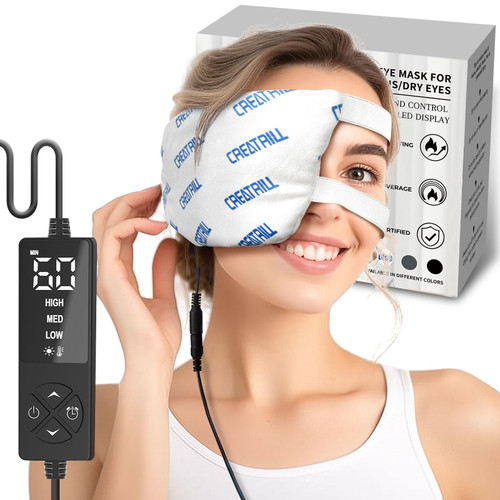 CREATRILL Stye Eye Treatment, Moist Heat Stye Eye Compress, Effective Relief for Dry Eyes and Blepharitis, Chalazion Remover CREATRILL Stye Eye Treatment, Moist Heat Stye Eye Compress, Effective Relief for Dry Eyes and Blepharitis, Chalazion Remover