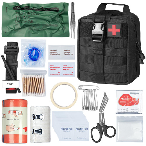 Kosibate Survival First Aid Kit,Emergency Trauma Kit,IFAK Med Kit,Outdoor Gear Emergency Kits Trauma Bag,Military Tactical IFAK for First Aid Response,Camping Hiking Molle IFAK EMT for Trauma(Black) Kosibate Survival First Aid Kit,Emergency Trauma Kit,IFAK Med Kit,Outdoor Gear Emergency Kits Trauma Bag,Military Tactical IFAK for First Aid Response,Camping Hiking Molle IFAK EMT for Trauma(Black)