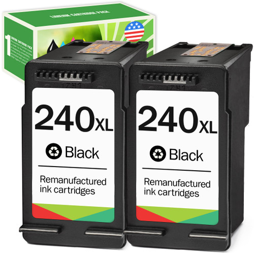 Limeink 2 Remanufactured Ink Cartridge Replacement for Canon 240xl Black Ink Cartridge for Canon pg-240xl Black Ink Cartridge for Canon mg3600 Ink cartridges for Canon Pixma MG3620 Ink Cartridge 2 BK