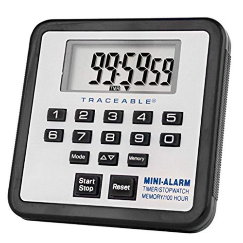 Control Company 5021 Traceable 100-Hour Mini-Alarm Timer and Stopwatch