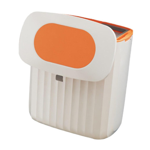 BUGUUYO Wall Mounted Trash Can Wall Garbage Bin Door Hanging Trash Kitchen Waste Container Hanging Waste Basket Food Plastic Garbage Can Household Trash Bin Trash Can Lid Office Desktop
