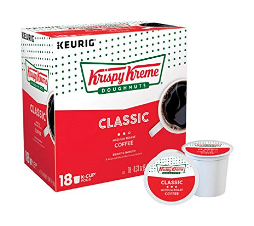 KEURIG KRISPY KREME DOUGHNUT COFFEE K-CUPS (18 K-CUPS)