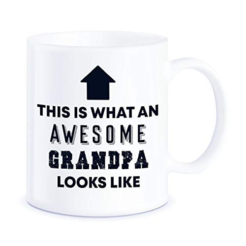 Father's Day Gifts Awesome Grandpa Looks Like for Worlds Best Grandfather Ever Christmas Birthday Novelty Gift Ideas from Grandson Granddaughter Ceramic Coffee Mug Tea Cup Father's Day Gifts Awesome Grandpa Looks Like for Worlds Best Grandfather Ever Christmas Birthday Novelty Gift Ideas from Grandson Granddaughter Ceramic Coffee Mug Tea Cup