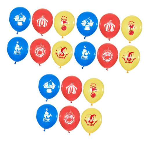 Ciieeo 180 Pcs 12 Animal Print Balloons Wall Decoration Circus Theme Balloons Clown Design Balloons Clown Balloons Latex Balloon Circus Balloons Festival Balloons Monkey Party Supplies