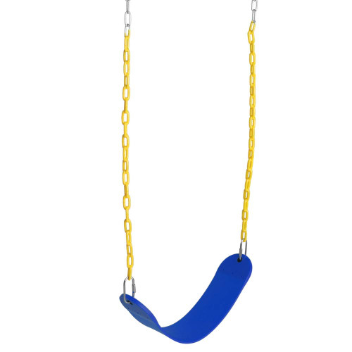 Teeker Swing Seat Heavy Duty Swing Seat Set Accessories Replacement Swings Slides Gyms Outdoor (Blue)