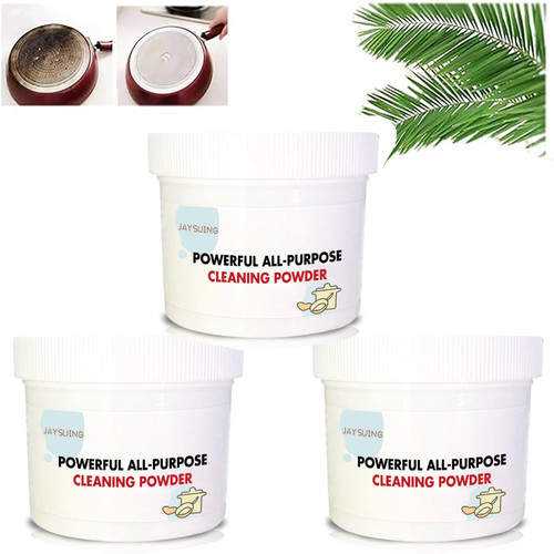 Distrainar Powerful Kitchen All-Purpose Powder Cleaner,Household Multifunctional Strong Cleaning Agent, All Purpose Cleaner,Foam Rust Remover Kitchen All-Purpose Cleaning Powder (Color : 250g 3pcs)
