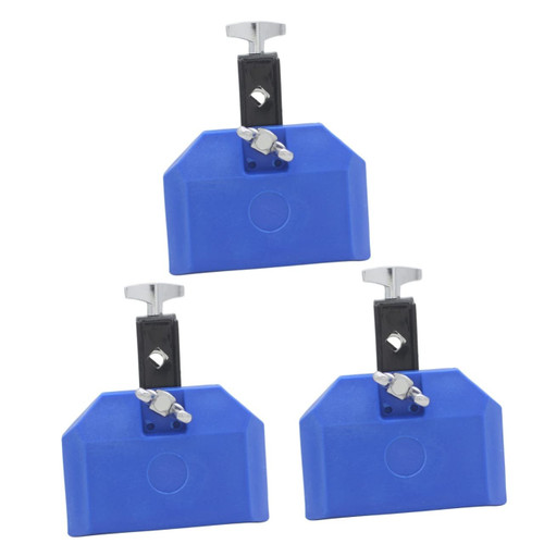 Milisten 3pcs Drum Kit Accessories plastic Drum mount block Drum Percussion Latin Percussion Block percussion kits jam block latin percussion Cow Bell Drum Latin Percussion appendix music
