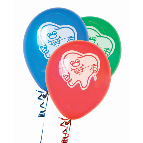Tooth with Floss Balloons-Prizes and Giveaways-72 per Pack
