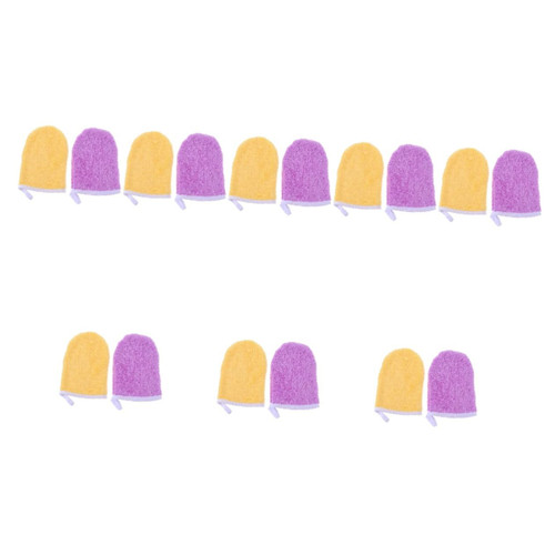 16 Pcs makeup remover gloves cloth bath mitt Microfiber Makeup Remover Facial Cleaning Glove cleaning towels facial towel Cleansing Gloves cosmetic fiber cleansing towel