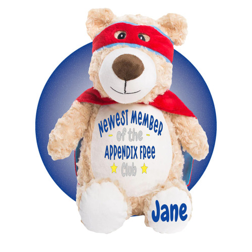 Appendix Stuffed Animal - Personalized Appendix Plush - Appendix Surgery Recovery Gifts - Appendectomy Recovery Gifts for Kids - Appendix Removal Get Well Soon Gifts - Appendix Gifts from Kikilishop