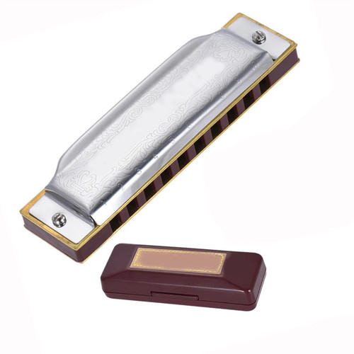 Harmonica Standard Key Of C A B E F G Key 10-Hole 20 Tones Diatonic Harmonica For Beginner Harmonica Professional (Color : E Key)