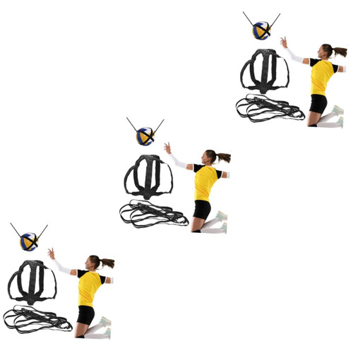 BESPORTBLE 3 Sets Volleyball Training Belt Volleyball Bounce Back net Volleyball Training Equipment aid Volleyball Spike Trainer Volleyball Accessories Supplies Nylon Girl Profession