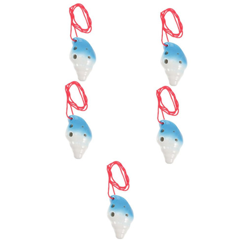 ERINGOGO 5pcs Ocarina Didgeridoo Beginners Practice Wind Pendant Instruments Animals Flute Instrument Musical Instrument Ethnic Instrument Music Instrument Ceramics Student Conch Souvenir