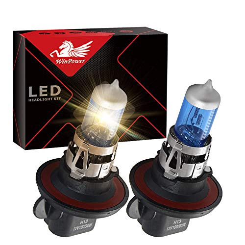 WinPower H13 Halogen Bulb 60W/55W High Low Beam 5000k Headlight High Efficiency -2 pack
