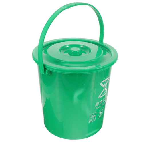 Angoily Portable Trash Can Trashcan Trash Can with Lid Compost Bin Bins Pail with Lid Compost Kitchen Bin Compost Pail for Kitchen Compost Bucket for Kitchen Small Trash Can Food Plastic