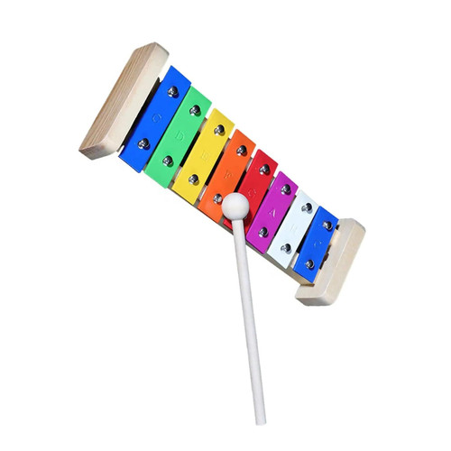 8 Note Rainbow Metal Soundboard Glockenspiel Xylophone Percussion Instrument For Beginners Professional Glockenspiel Kit