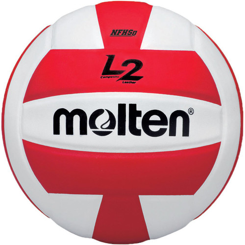 Molten Premium Competition L2 Volleyball, NFHS Approved, Red